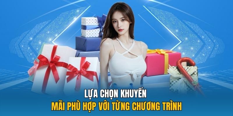 Lựa chọn khuyến mãi phù hợp với từng chương trình